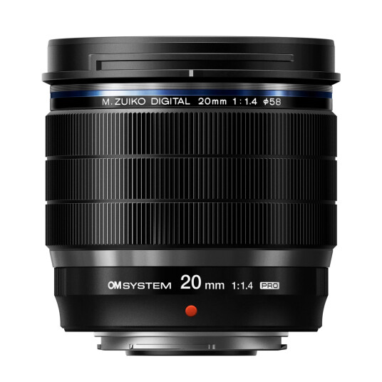 OM SYSTEM M.Zuiko Dig ED 20mm F1.4 Pro Sort