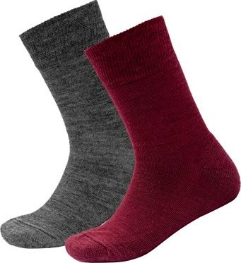 Devold Daily Merino Medium Sock 2pk Junior Beetroot Mix 28-30 Devold Daily Merino Medium Sock 2pk Junior Beetroot Mix 28-30