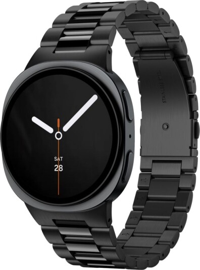 Spigen Modern Fit Band 316L-armbånd til Samsung Galaxy Watch 40/44/46 mm Svart