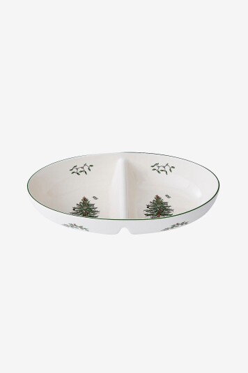 Spode Serveringsskål Christmas Tree Large Divided Server Hvit Spode Serveringsskål Christmas Tree Large Divided Server Hvit