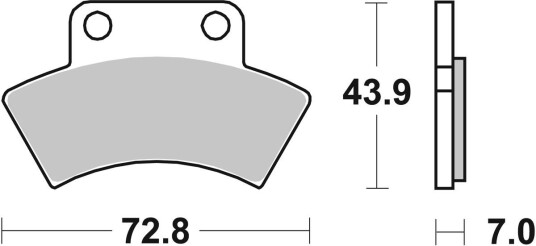 Bremseklosser sbs 717SI Bremseklosser sbs 717SI