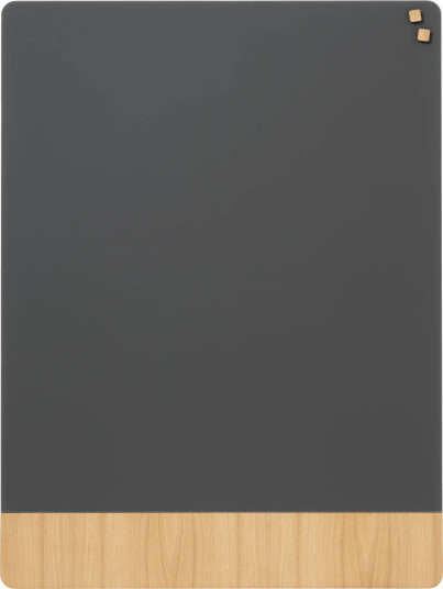Magnetisk Naga Glastavle 120X90 Cm Mat Glas Grå Med Egefiner