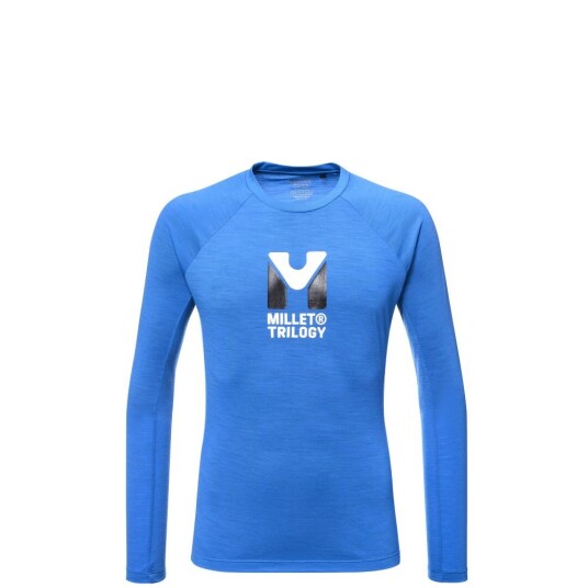 Millet Trilogy Wool Ts Ls M Icon Blue M Millet Trilogy Wool Ts Ls M Icon Blue M