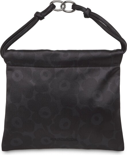 Marimekko Cirra Satin Unikko BLACK DARK GREY One Size