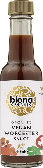 BionaGlutenfri Worcester sauce Øko Vegan - 140 ml BionaGlutenfri Worcester sauce Øko Vegan - 140 ml