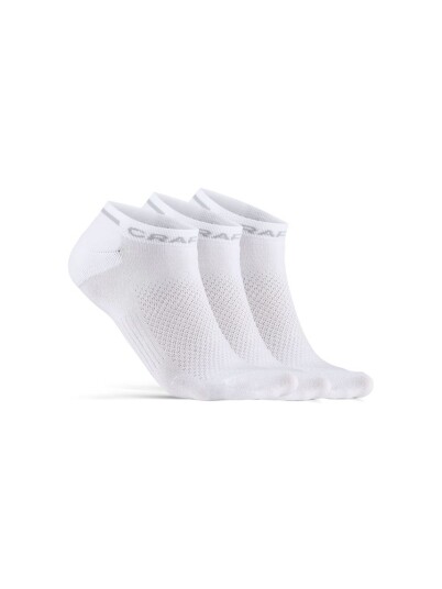 Craft Core Dry Shafless Sock 3-pack 46/48, White Craft Core Dry Shafless Sock 3-pack 46/48, White