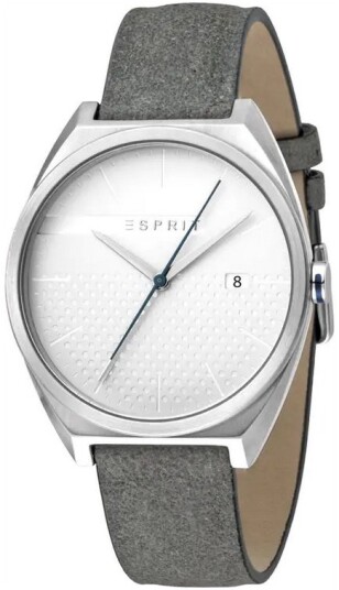 Esprit Herreklokke ES1G056L0015 Sølvfarget/Lær Ø40 mm