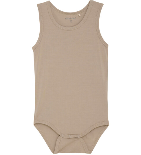 Minymo Body u/æ Viskose Ganske enkelt Taupe Minymo 50 Body uten ermer Brun