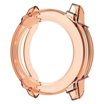 Garmin Instinct 3 Ultratynt TPU deksel 50mm Gjennomsiktig Oransje