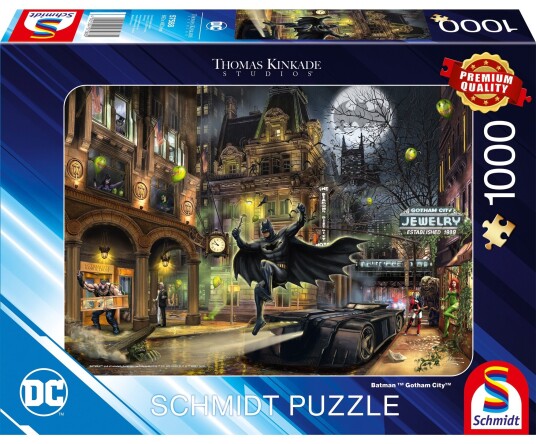 Schmidt Thomas Kinkade Puslespill 1000 Brikker Batman Gotham City
