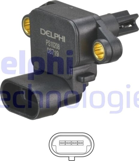 Sensor, innsugningsluft temperatur DELPHI PS10208