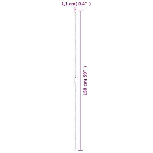 vidaXL Hageplanteplugger 30 stk grønn 150 cm stål