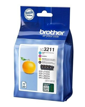 Brother LC3211VAL / LC 3211 Value Pack 4-Pack - Blekkpatron Colour (cyan, magenta, yellow)