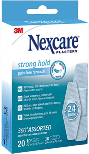 Nexcare Strong Hold Plaster, 20 stk.