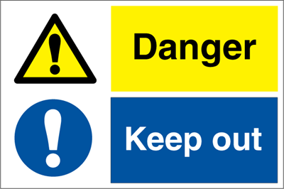 Jo Safety Danger Keep out Rigid plast R NR 200 x 300 mm IMO 120016RNR Jo Safety Danger Keep out Rigid plast R NR 200 x 300 mm IMO 120016RNR