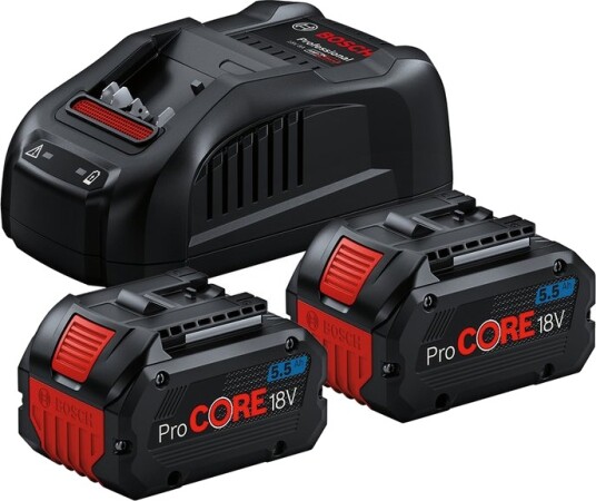Bosch Startersett PC 18V 2x5.5Ah GAL 18V 40 Bosch Startersett PC 18V 2x5.5Ah GAL 18V 40