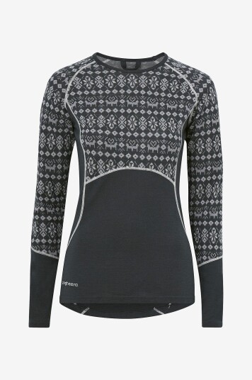 Bagheera - Undertrøye Merino Dalecarlian Top Women - Grå