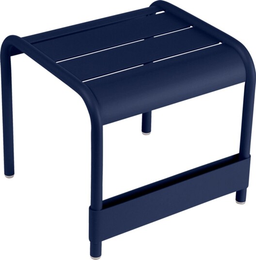 Fermob   Luxembourg Small Low Table/footrest Deep Blue   Utendørs Småbord Og Sidebord