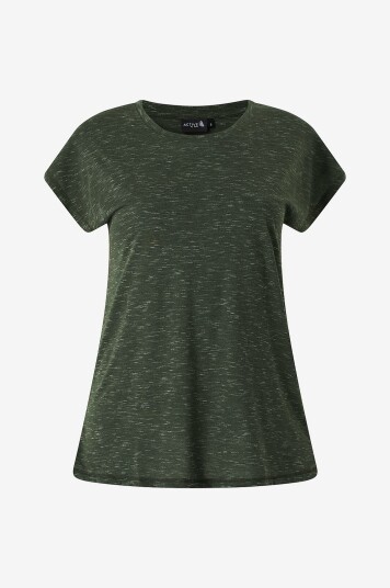 Zizzi Trenings t skjorte Abex S/S Loose T shirt Grønn