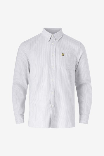 Lyle & Scott - Skjorte Stripe Oxford Shirt - Grå
