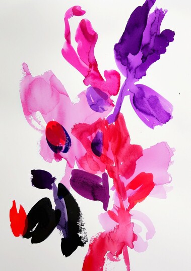 Plakat Abstrakt Blomsterkunst Plakat Abstrakt Blomsterkunst