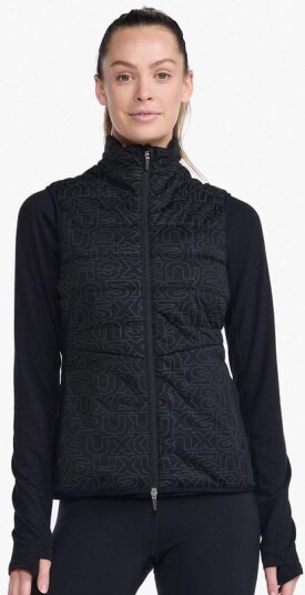 2Xu Ignition Insulation Vest W Løpevest Black/Abstract Monogram XS