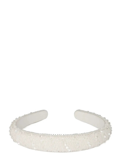 SUI AVA Porcelain Headband Small - White - ONE SIZE SUI AVA Porcelain Headband Small - White - ONE SIZE