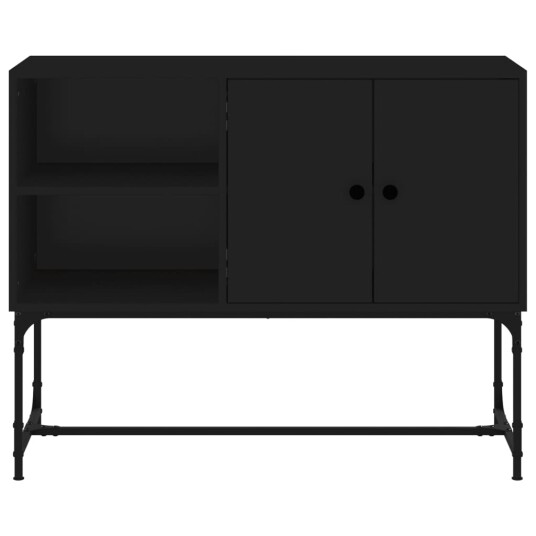 vidaXL Skjenk svart 100x40x79,5 cm konstruert tre