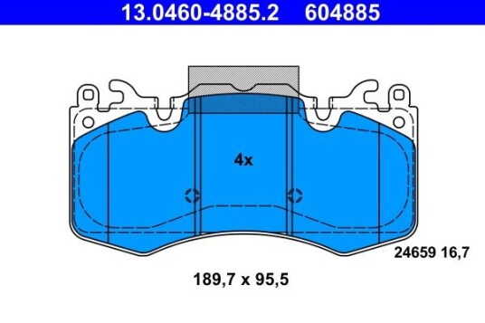 Bremseklosser ATE 13.0460 4885.2
