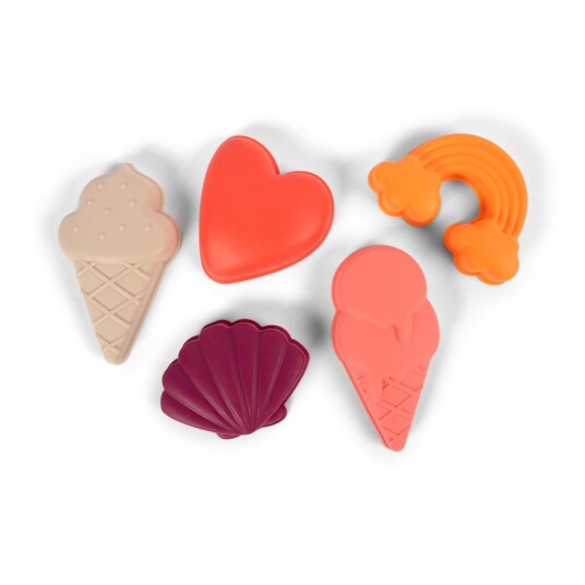 FILIBABBA Silicone sand toys 5 pieces Beach Fun FI-03089 FILIBABBA Silicone sand toys 5 pieces Beach Fun FI-03089