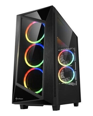 Sharkoon REV200 - mid tower - ATX - Kabinett - Tower - Svart Sharkoon REV200 - mid tower - ATX - Kabinett - Tower - Svart