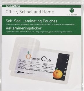 Bntoffice Selvlamineringslommer 66X100 10Stk