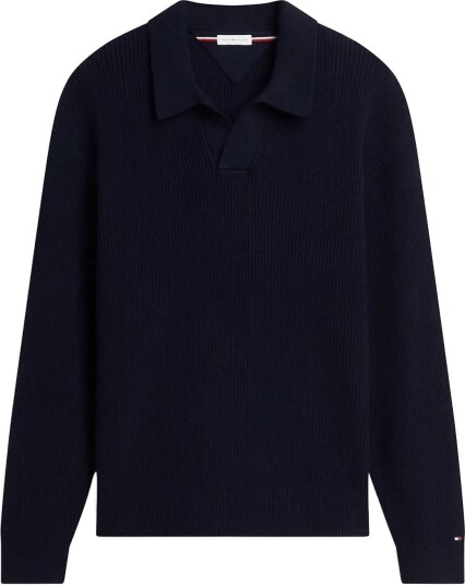 Tommy Hilfiger Fisherman Rib Jonny Collar Navy S