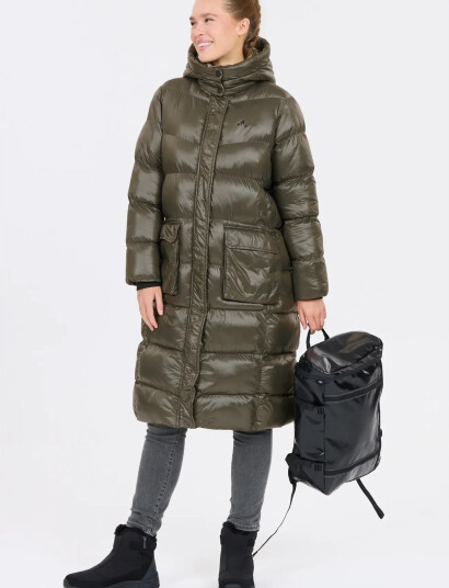 Whistler Lakewood W Long Puffer Jacket Khaki green 42 Whistler Lakewood W Long Puffer Jacket Khaki green 42