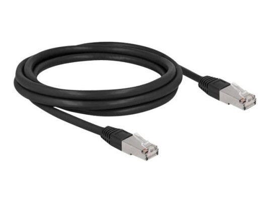 Delock Koblingskabel Rj-45 Hann Til Rj-45 Hann 2 M 7 Mm S/Ftp Cat 6A Halogenfri Utendørs Svart