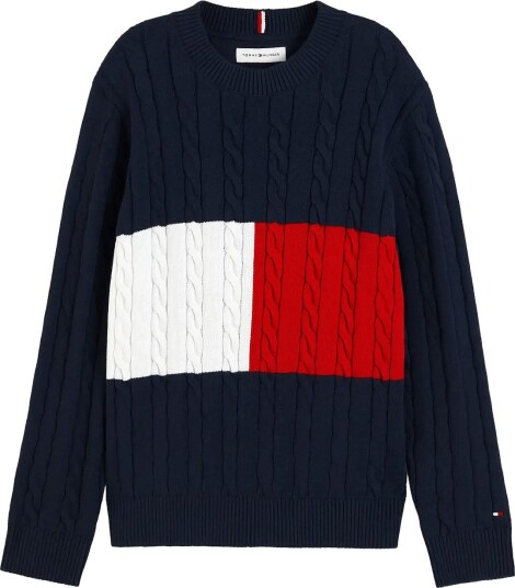 Tommy Hilfiger Cotton Cable Sweater Navy 152