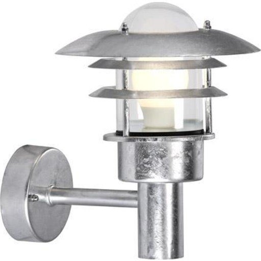 NORDLUX LØNSTRUP 22 VEGGLAMPE IP44 E27 GALVANISERT STÅL NORDLUX LØNSTRUP 22 VEGGLAMPE IP44 E27 GALVANISERT STÅL