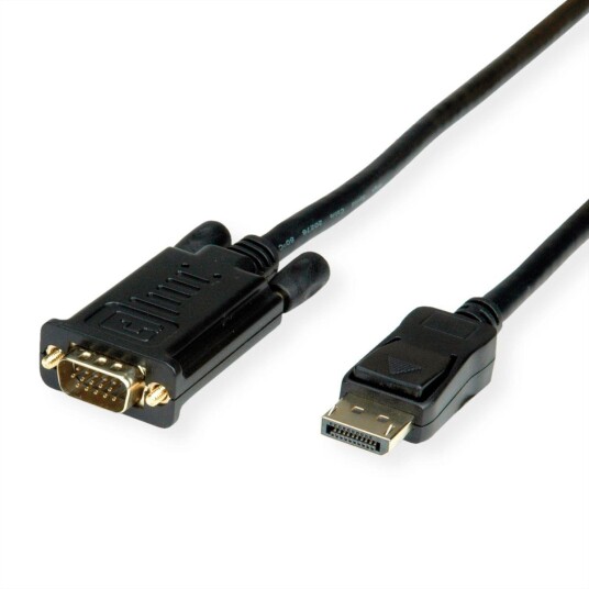 VALUE DisplayPort Cable, DP - VGA, M/M, 2m VALUE DisplayPort Cable, DP - VGA, M/M, 2m