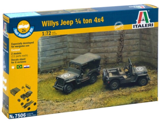 Italeri Willy’s 4x4 Jeep Modellbil 1:72
