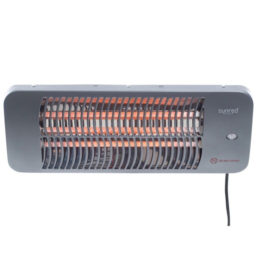 Sunred LUG 2000W Lugo Quartz Terrassevarmer til Væg 2000W Grå