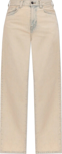 Carhartt Wip Dame Jeans Beige W30,