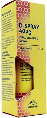 Nordaid D-Spray 40 Oral Vit D Nordaid D-Spray 40 Oral Vit D