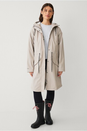 Áhkká   Regnparkas Rain Waist Parka PU   Beige
