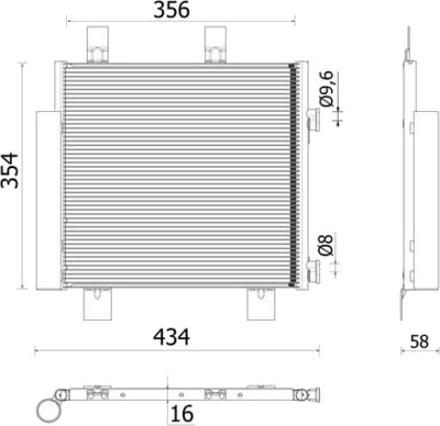 MAHLE AC 899 000P Kondensator, klimaanlegg