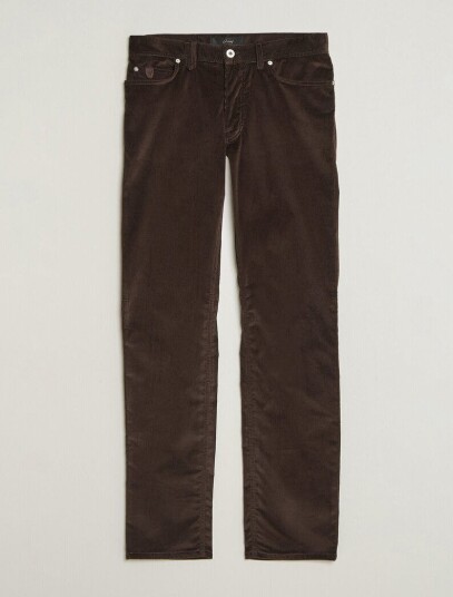 Brioni 5 Pocket Corduroy Pants Dark Brown