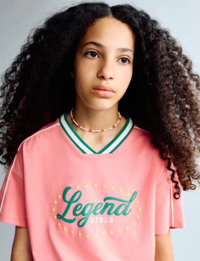 Mango Mexico Football T Shirt Pink 128