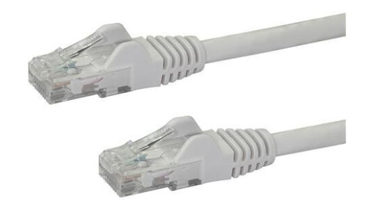 STARTECH "Cat6 Patch Cable with Snagless RJ45 Connectors - 1m White"