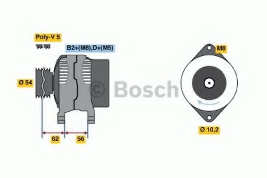 Dynamo BOSCH 0 986 041 260 Dynamo BOSCH 0 986 041 260