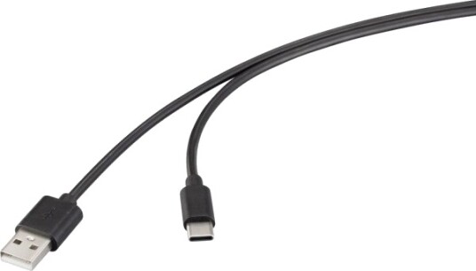 Renkforce Usb-Kabel Usb 2.0 Usb-A Hann Til Usb-C Kontakt 1,00 M Svart Rf-6830420