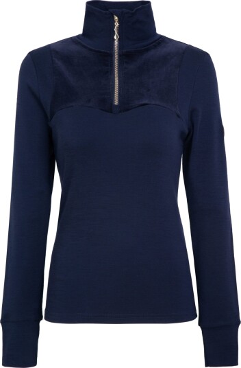 WoolLand Sirdal Top Cord Dame Blue Ink XS